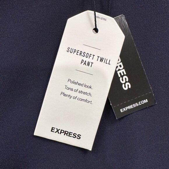 Express Navy Straight Boot Mid Rise Pants - Picture 4 of 7